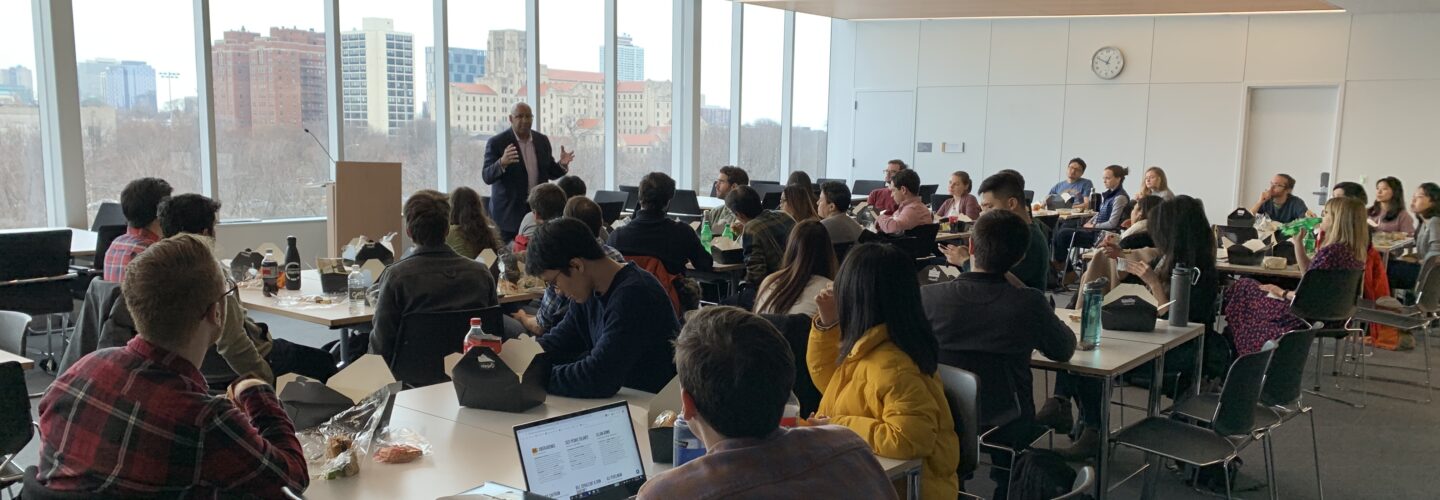 CAPP students attend a lecture with Harris Senior Fellow Michael Nutter, former Mayor of Philadelphia